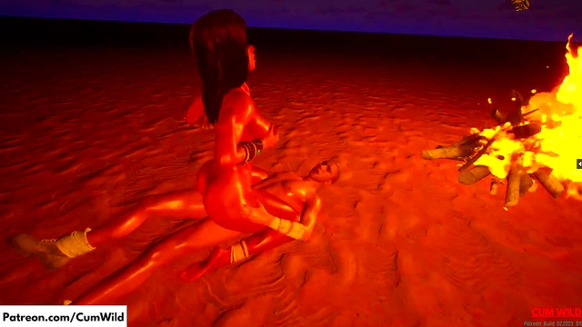 Amazonian Busty Babe Fucks a Man