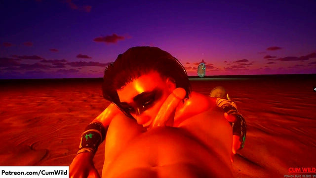 Amazonian Busty Babe Fucks a Man