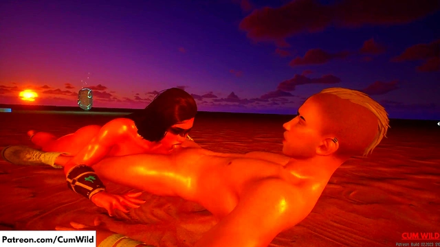 Amazonian Busty Babe Fucks a Man