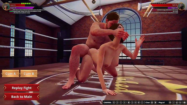 Ethan vs Ellen (Naked Fighter 3D)