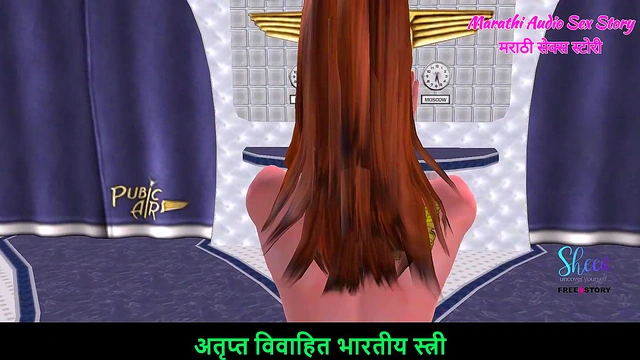 Marathi Audio Sex Story - A cute Girl 18+ in th Airplane giving sexy nude poses - 3D Animated Cartoon Porn