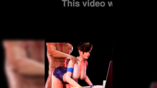 3D HQ Big Tits Firm Tits Brunette CowGirl 18+ doggystyle POV Sex w/ Sound added