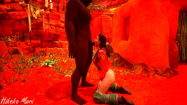 Hot Goth Babe Blacked By Man From The Tribe (Wild Life 3D Porn)