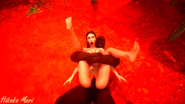 Hot Goth Babe Blacked By Man From The Tribe (Wild Life 3D Porn)