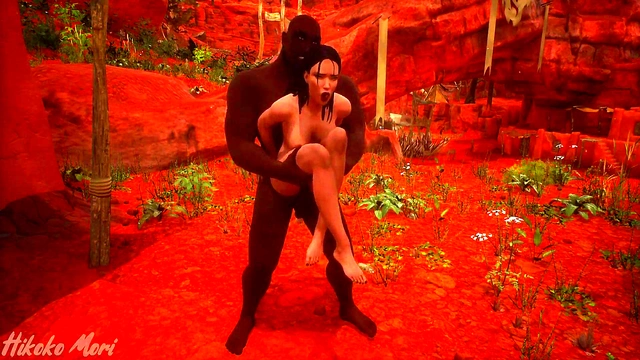 Hot Goth Babe Blacked By Man From The Tribe (Wild Life 3D Porn)