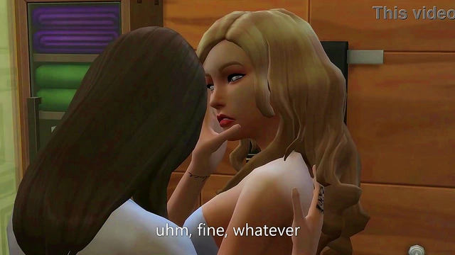 Horny Blonde Tries To Act Innocent And Gets Fucked - sims 4 - 3D animation
