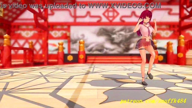 noVR mmd marine dance 3d hololive