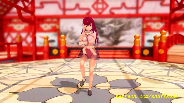 noVR mmd marine dance 3d hololive