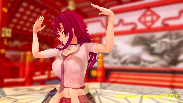 noVR mmd marine dance 3d hololive