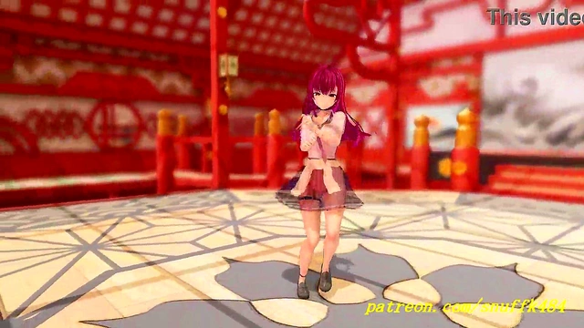 noVR mmd marine dance 3d hololive