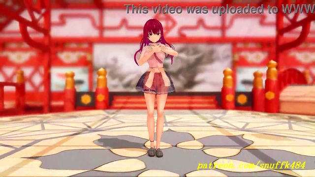 noVR mmd marine dance 3d hololive