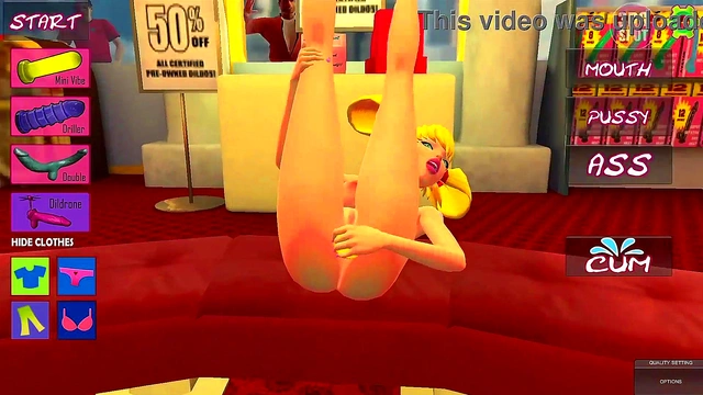 3DGSPOT - Big Titties Cutie Enjoys Sex Play with Toys! 3D CARTOON PORN!