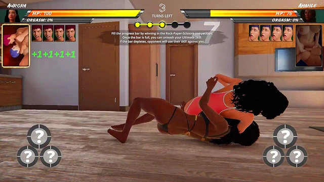 Aurora vs. Amahle (Naked Fighter 3D)