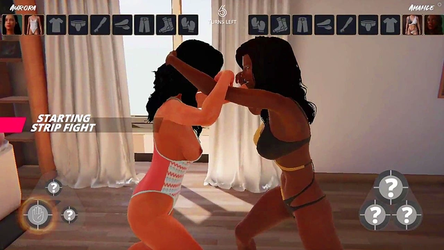 Aurora vs. Amahle (Naked Fighter 3D)