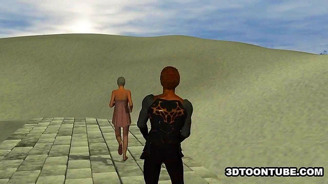 3D cartoon babe does a 69 before having some hot sex