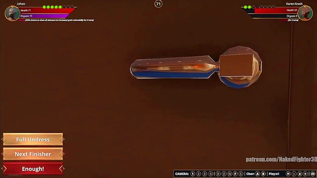 Johan VS Karen Krash (Naked Fighter 3D)