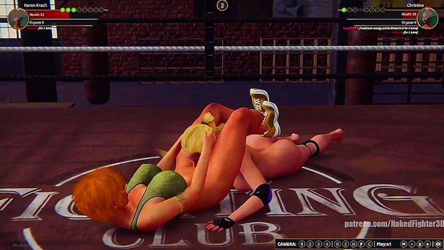 Karen Krash VS Christina (Naked Fighter 3D)