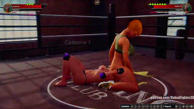 Karen Krash VS Christina (Naked Fighter 3D)