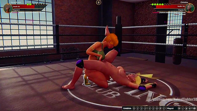 Karen Krash VS Christina (Naked Fighter 3D)
