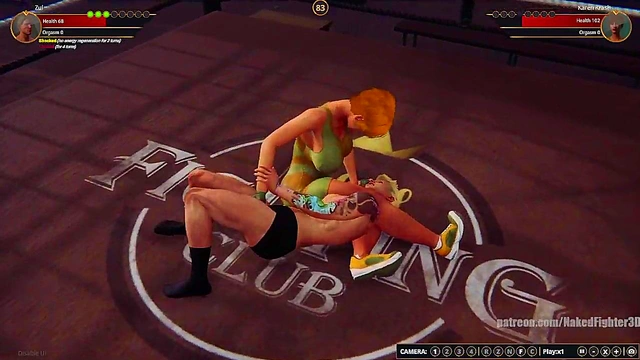 Zul VS Karen Krash (Naked Fighter 3D)