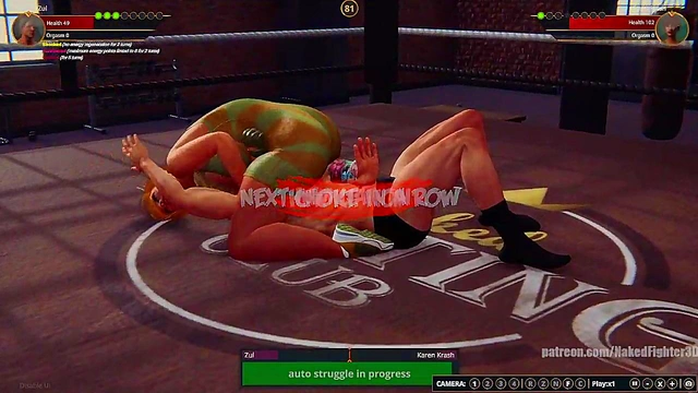 Zul VS Karen Krash (Naked Fighter 3D)