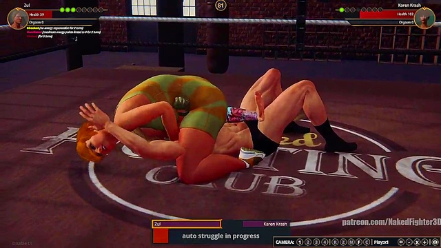 Zul VS Karen Krash (Naked Fighter 3D)