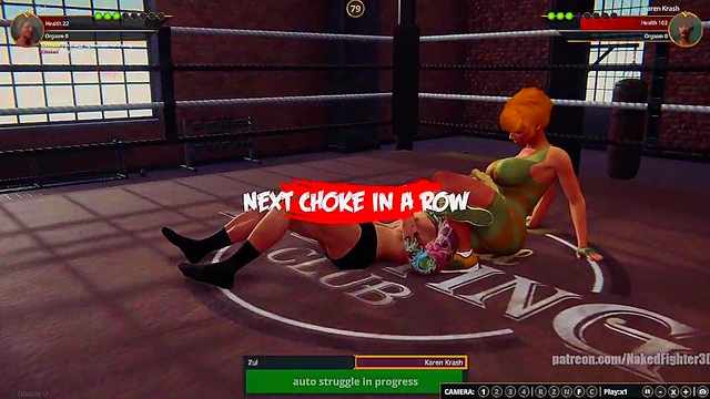 Zul VS Karen Krash (Naked Fighter 3D)