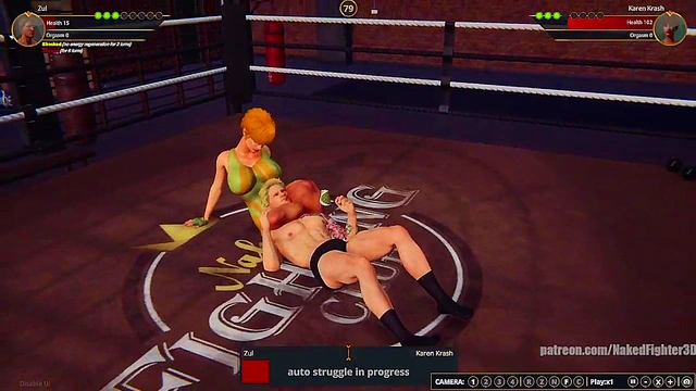 Zul VS Karen Krash (Naked Fighter 3D)