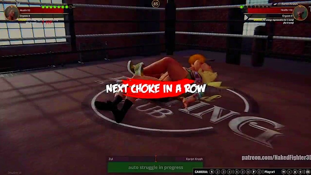 Zul VS Karen Krash (Naked Fighter 3D)