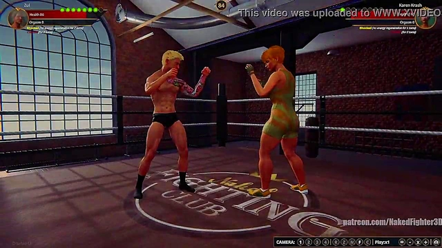 Zul VS Karen Krash (Naked Fighter 3D)