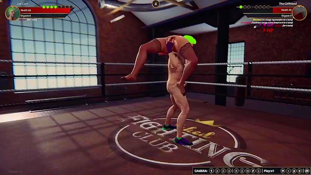 Joe Curr VS The Girlfriend (Naked Fighter 3D)