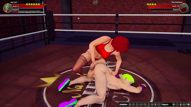 Joe Curr VS The Girlfriend (Naked Fighter 3D)