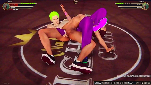 Olivia VS Joe Curr (Naked Fighter 3D)