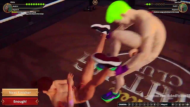 Olivia VS Joe Curr (Naked Fighter 3D)