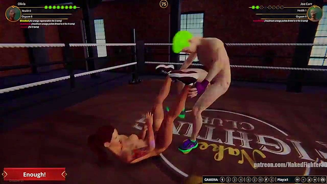 Olivia VS Joe Curr (Naked Fighter 3D)