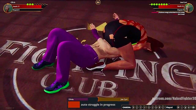 Olivia VS Joe Curr (Naked Fighter 3D)
