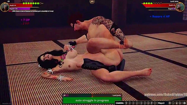 Jill VS Lord Jerle (Naked Fighter 3D)