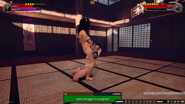 Jill VS Lord Jerle (Naked Fighter 3D)