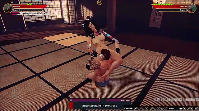 Jill VS Lord Jerle (Naked Fighter 3D)