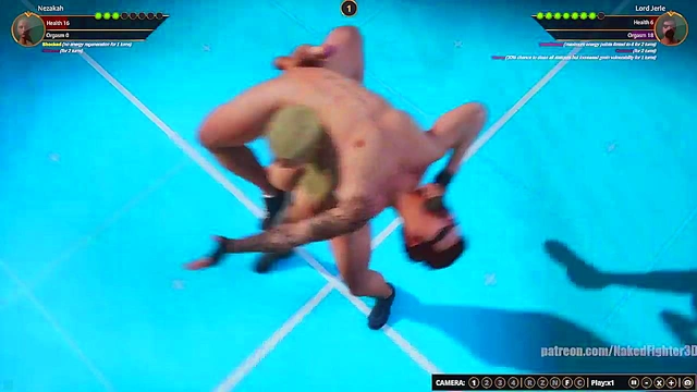 Nezakah VS Lord Jerle (Naked Fighter 3D)