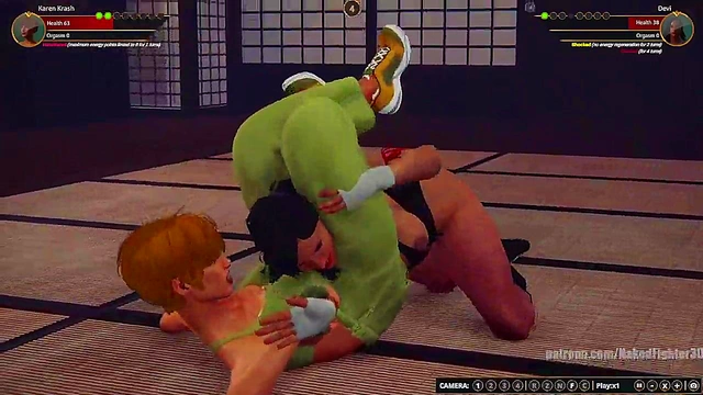 Karen Krash VS Devi (Naked Fighter 3D)