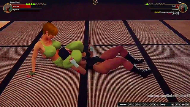 Karen Krash VS Devi (Naked Fighter 3D)