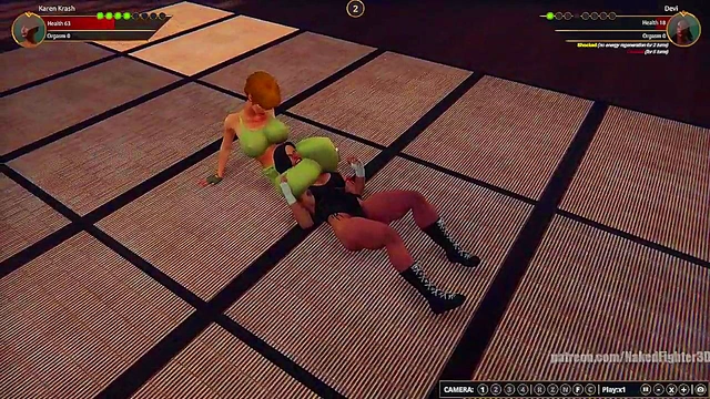 Karen Krash VS Devi (Naked Fighter 3D)