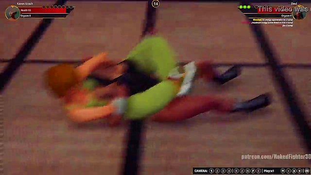 Karen Krash VS Devi (Naked Fighter 3D)