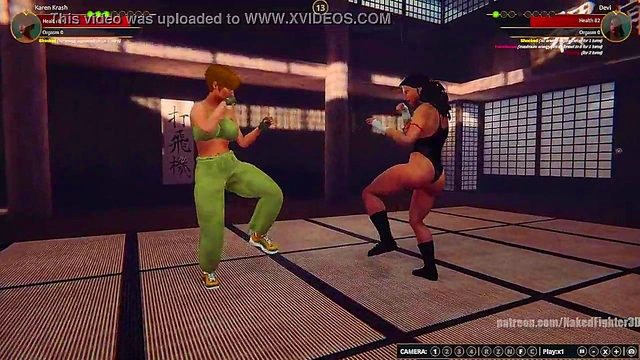 Karen Krash VS Devi (Naked Fighter 3D)