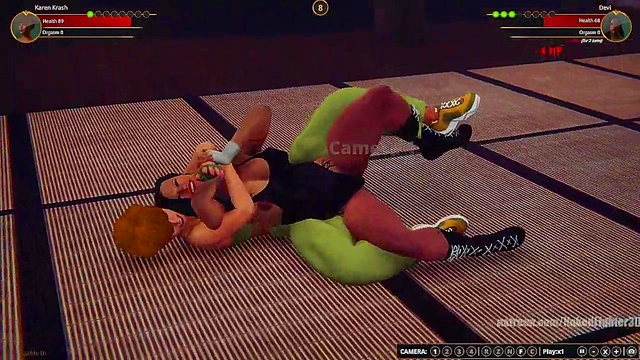 Karen Krash VS Devi (Naked Fighter 3D)