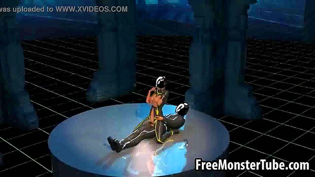 Sexy 3D catoon Tron babe enjoying a good fucking