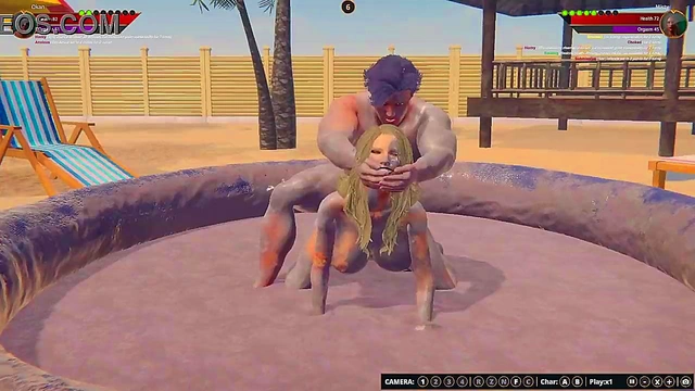 Misty vs Okan (Naked Fighter 3D)