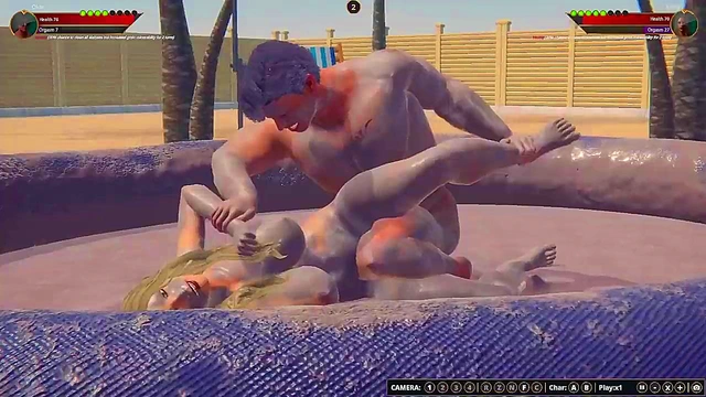 Misty vs Okan (Naked Fighter 3D)