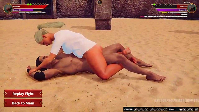 Felicity VS Giulius (Naked Fighter 3D)
